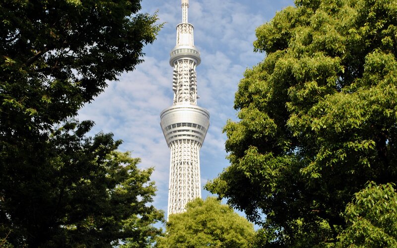 Tokyo Skytree Tower — Green, Serene