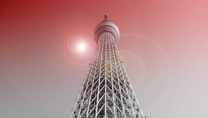 Tokyo Skytree Tower — Red