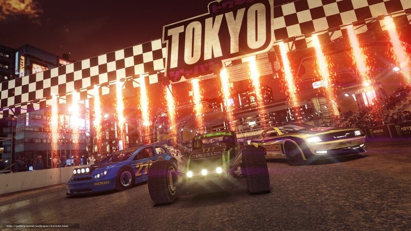 Tokyo street race at night
