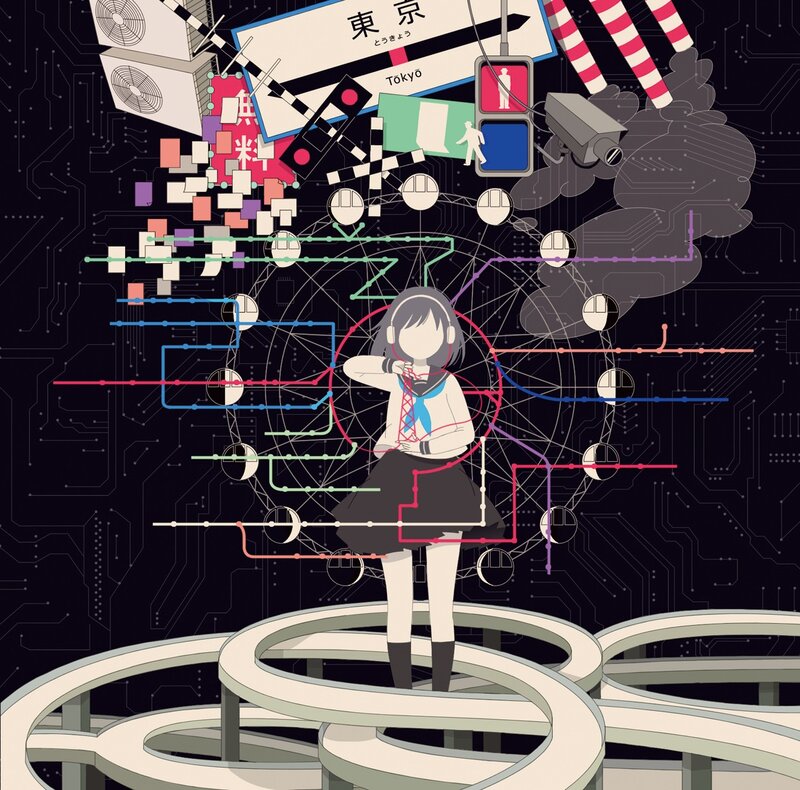 Tokyo subway network art