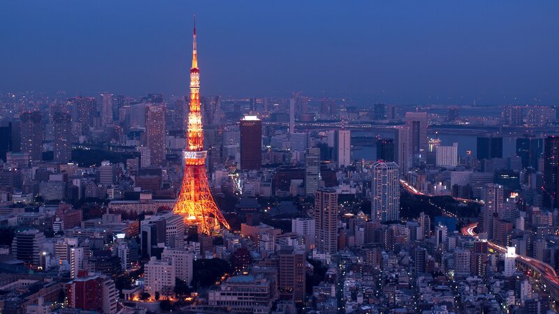 Tokyo Tower at dusk