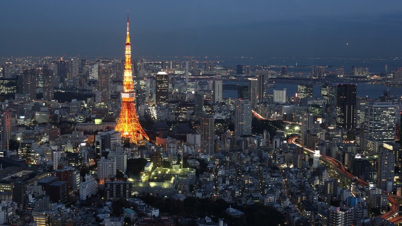 Tokyo Tower at night