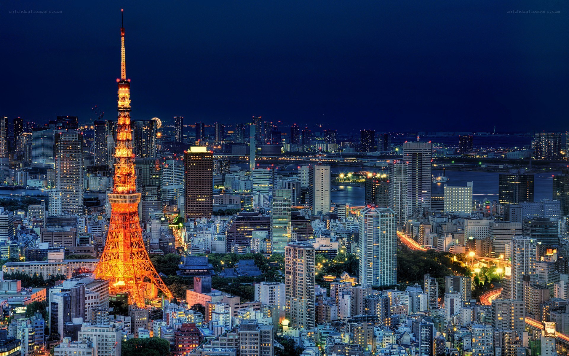 Tokyo Tower at night