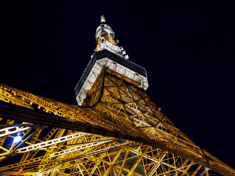 Tokyo Tower at Night — Yellow