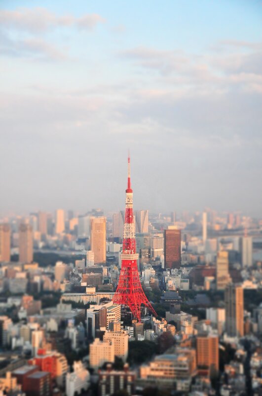 Tokyo Tower in City — Red