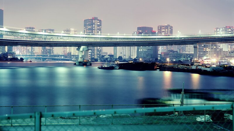 Tokyo waterfront at dusk