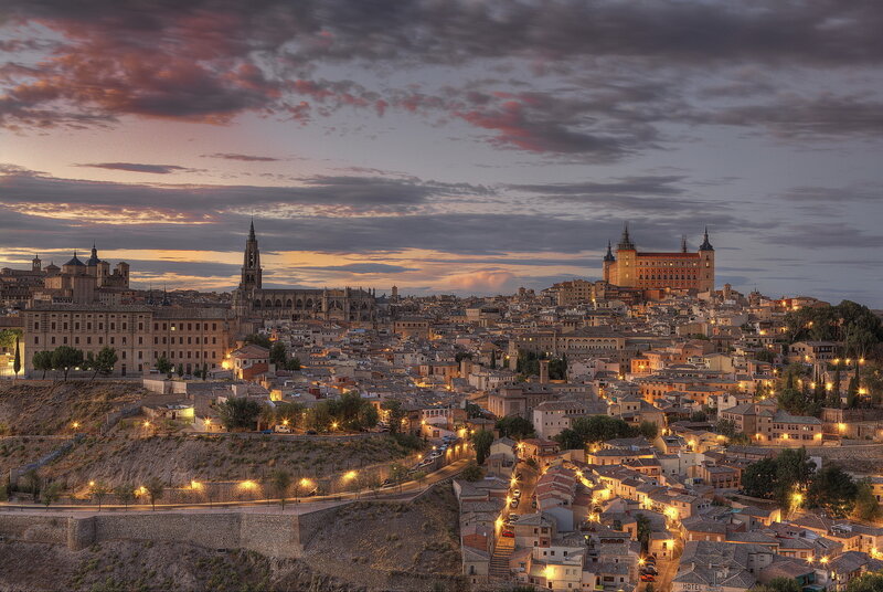 Toledo at dusk