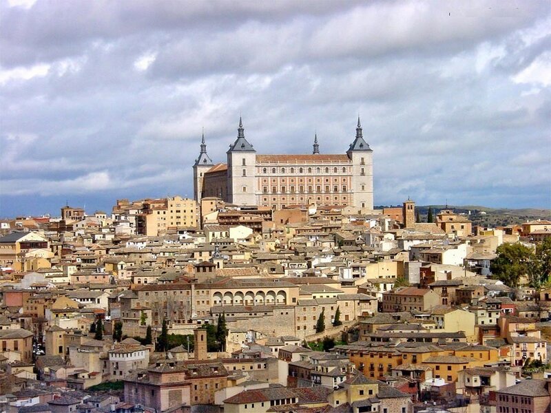 Toledo cityscape with Alcazar