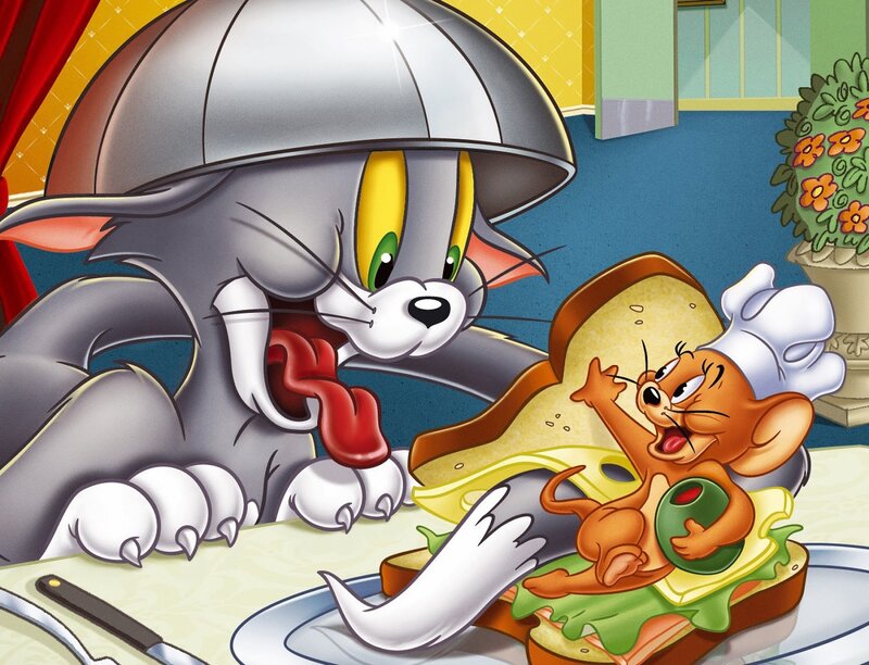 Tom and Jerry at Table