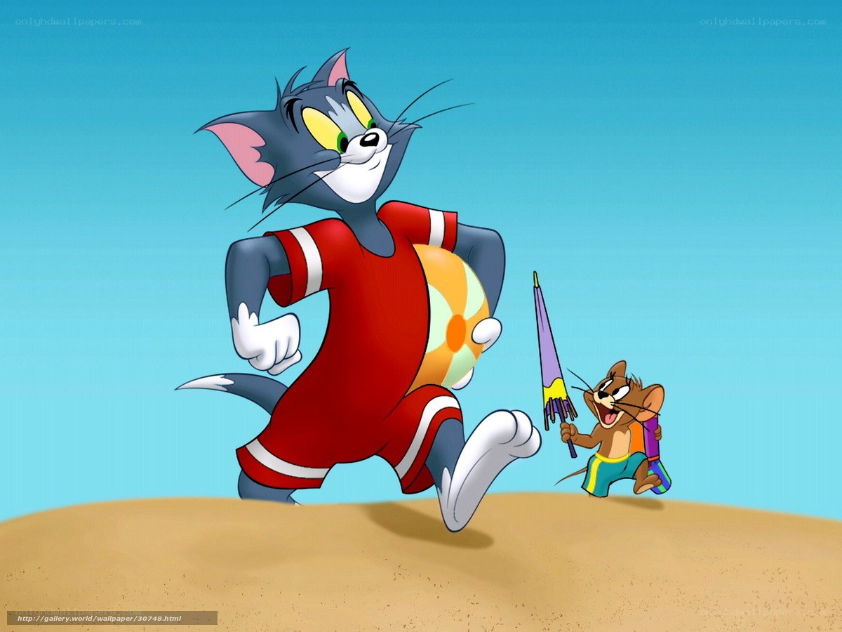 Tom and Jerry at the beach