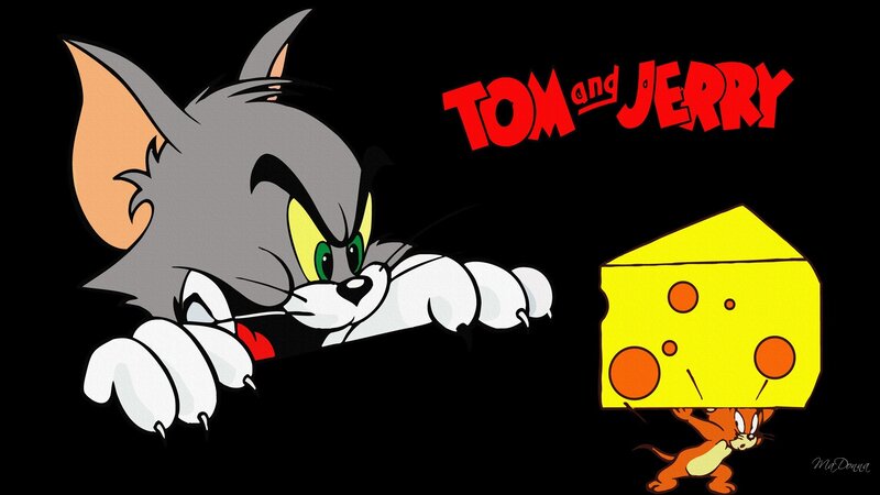 Tom and Jerry Cartoon — Black, Dramatic