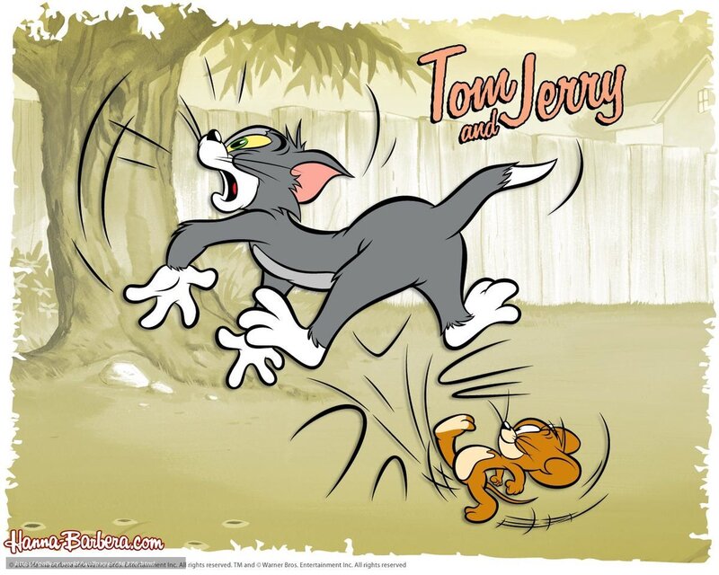 Tom and Jerry Cartoon — Gray, Chaotic