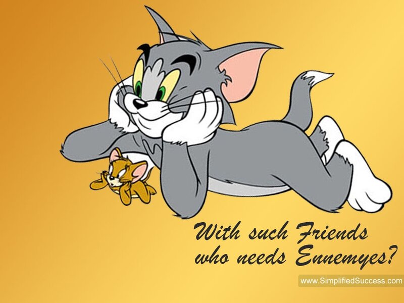 Tom and Jerry Cartoon — Yellow, Humorous