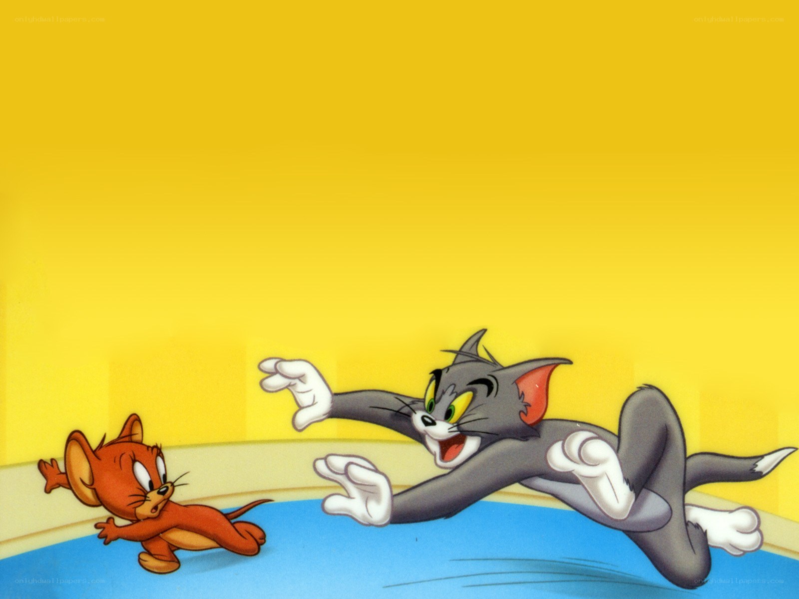 Tom and Jerry chase scene