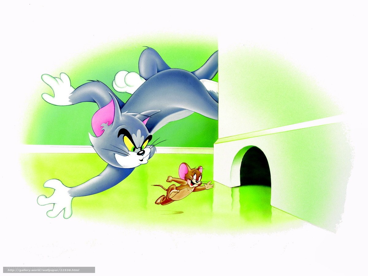 Tom and Jerry chase scene