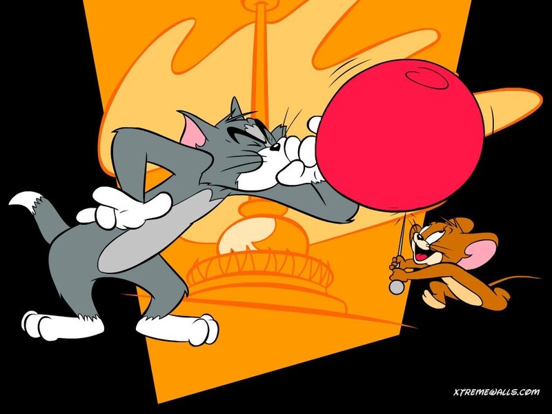 Tom and Jerry Chasing — Orange
