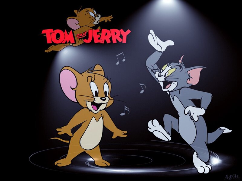 Tom and Jerry Dancing — Black