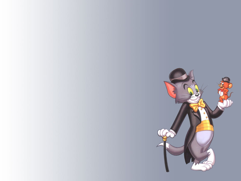 Tom and Jerry in Tuxedos — Gray