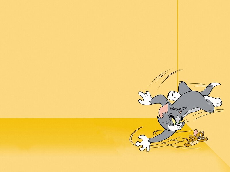 Tom and Jerry Running — Yellow