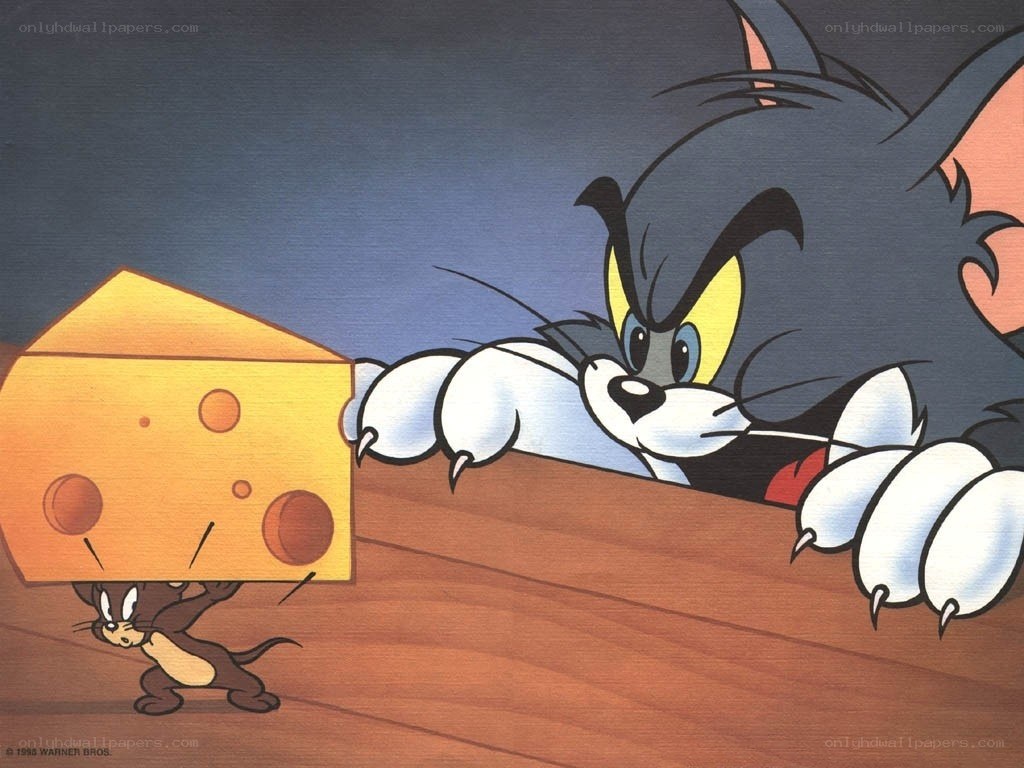 Tom and Jerry with cheese