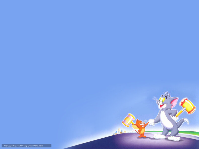 Tom and Jerry with hammers