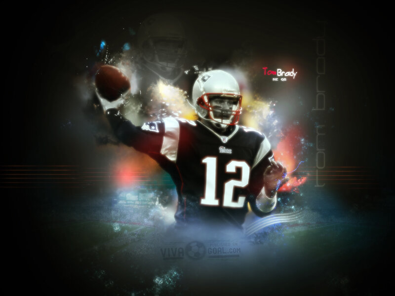 Tom Brady action portrait