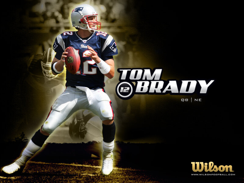 Tom Brady Holding Football — Black