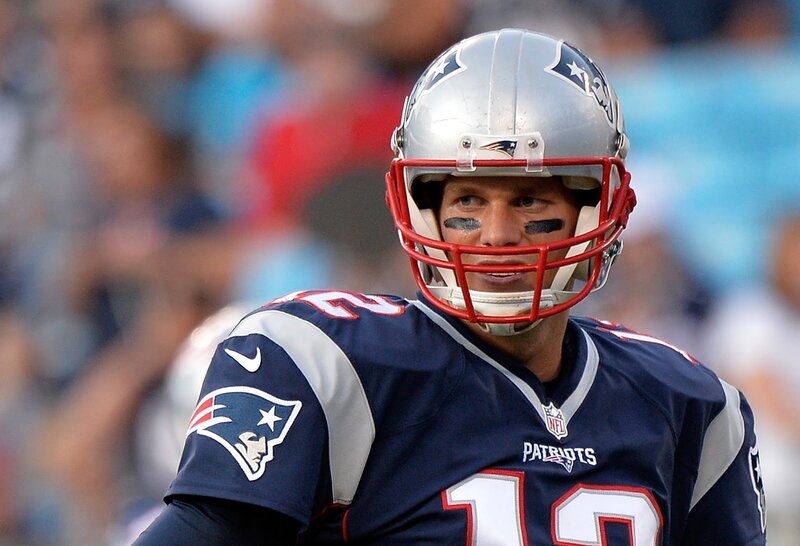 Tom Brady in Patriots uniform