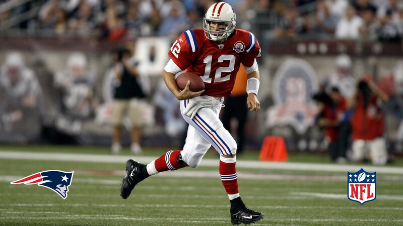Tom Brady running with football