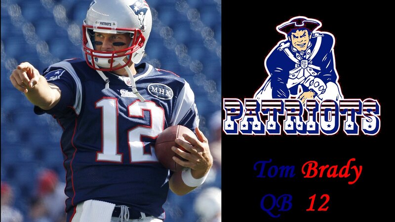 Tom Brady Throwing Football — Blue, Focused