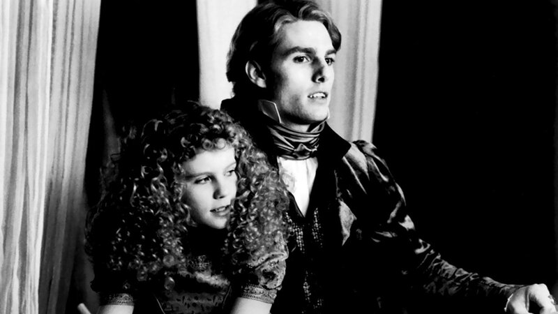 Tom Cruise and a young girl in period attire