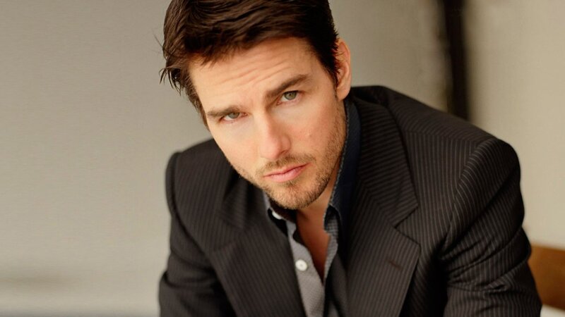 Tom Cruise in a pinstripe suit