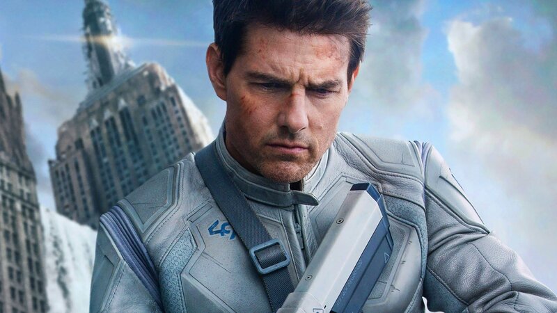 Tom Cruise in futuristic gear