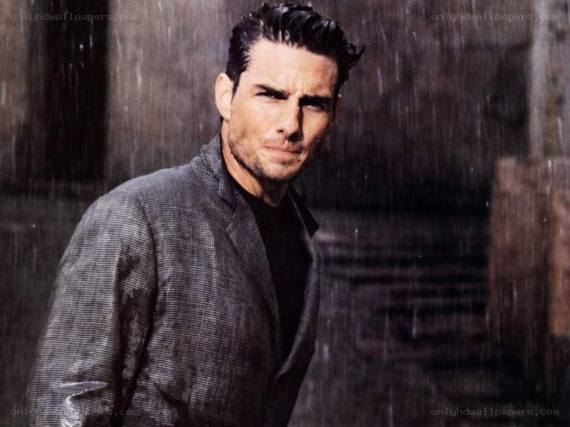 Tom Cruise in the rain