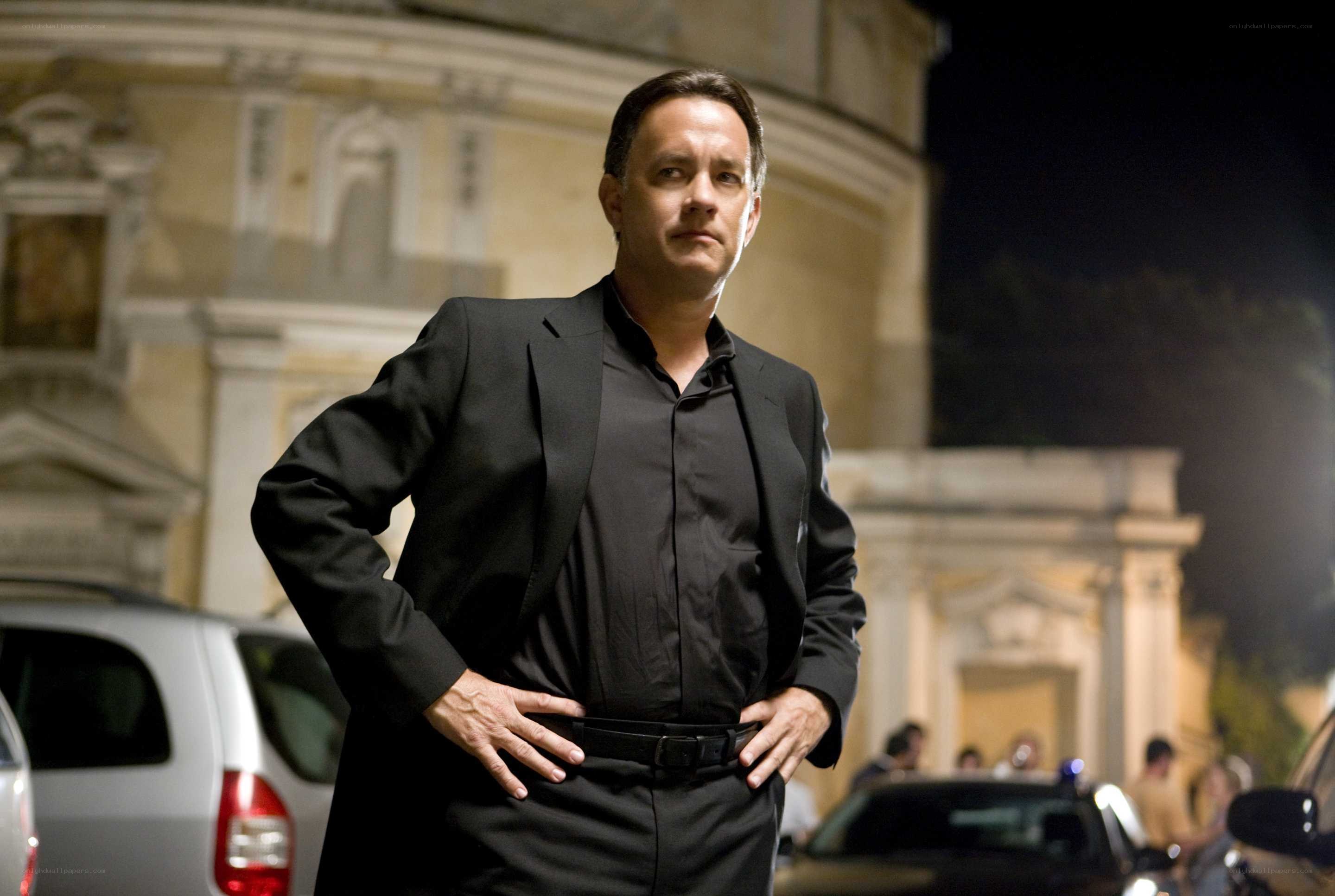 Tom Hanks in a black suit