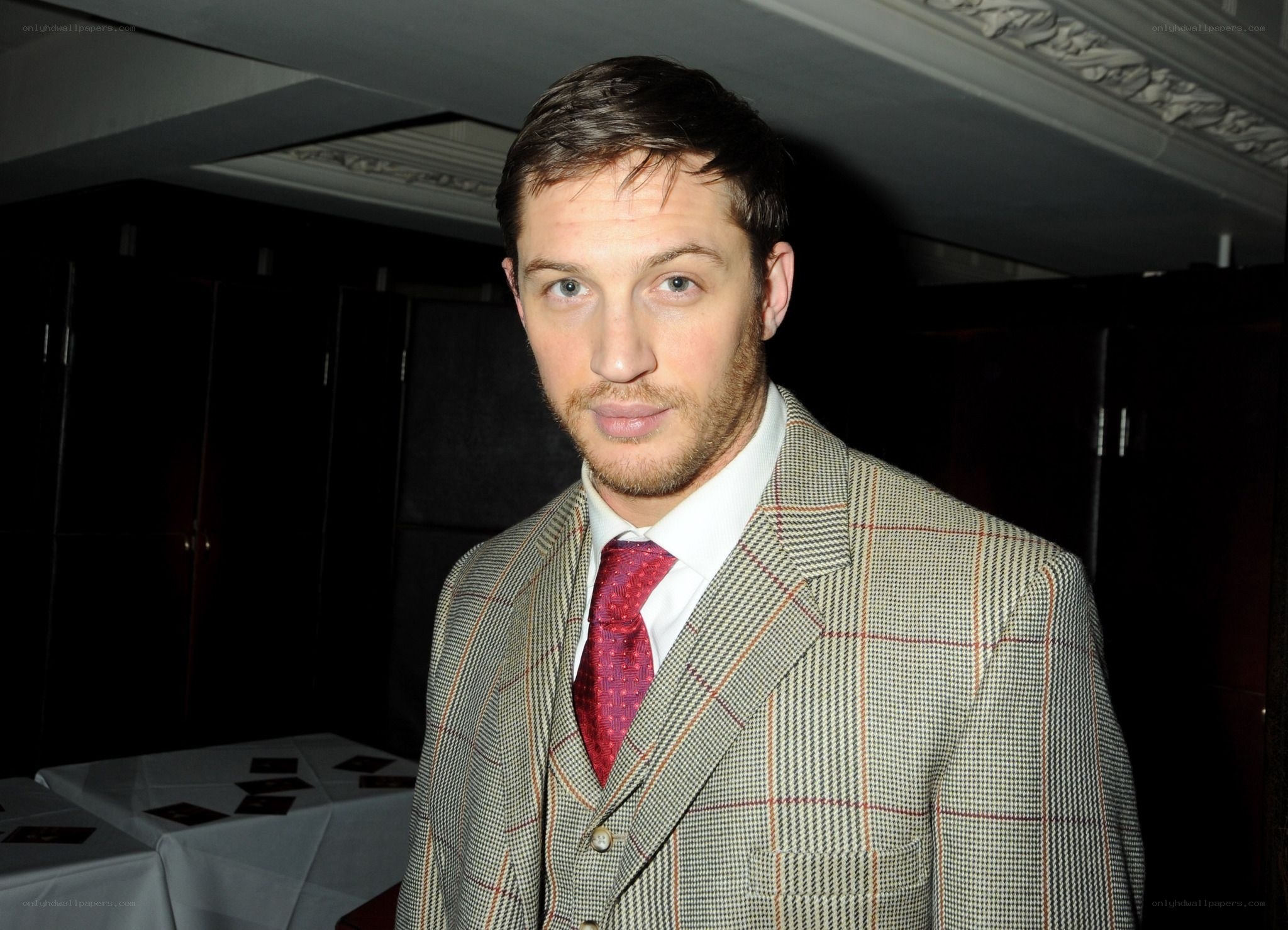 Tom Hardy in a suit