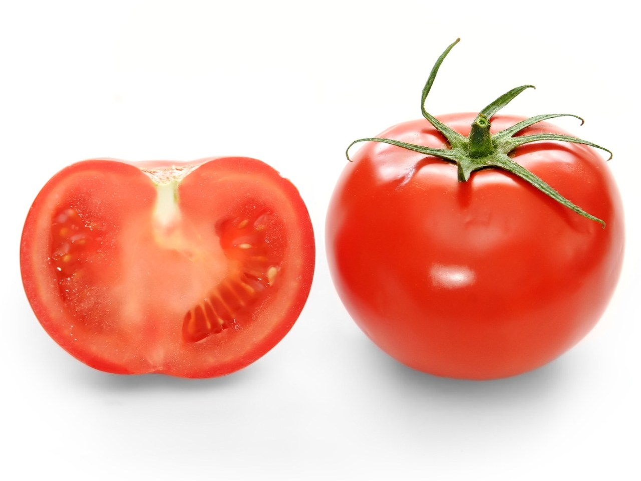 tomato cut in half