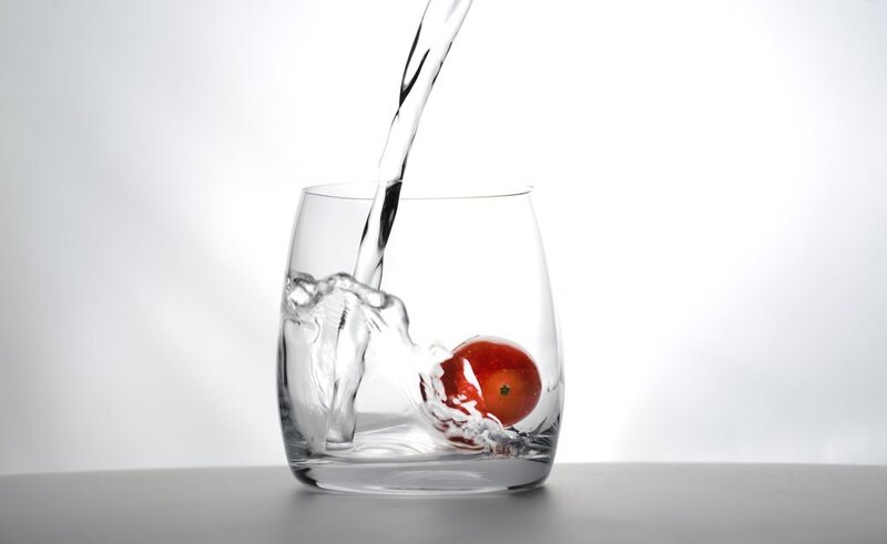Tomato in Glass of Water
