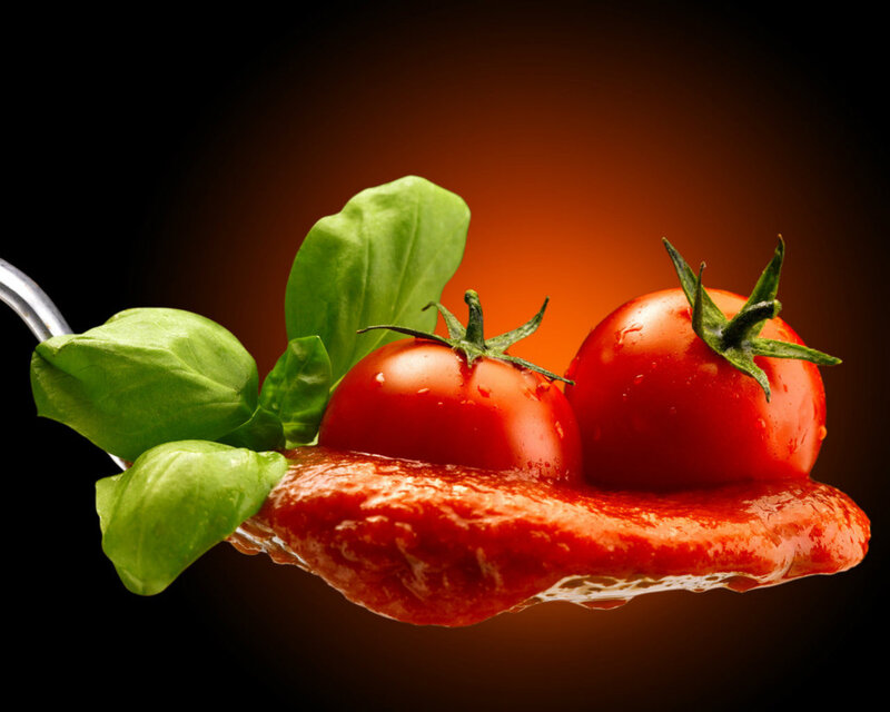 Tomato Sauce on Spoon