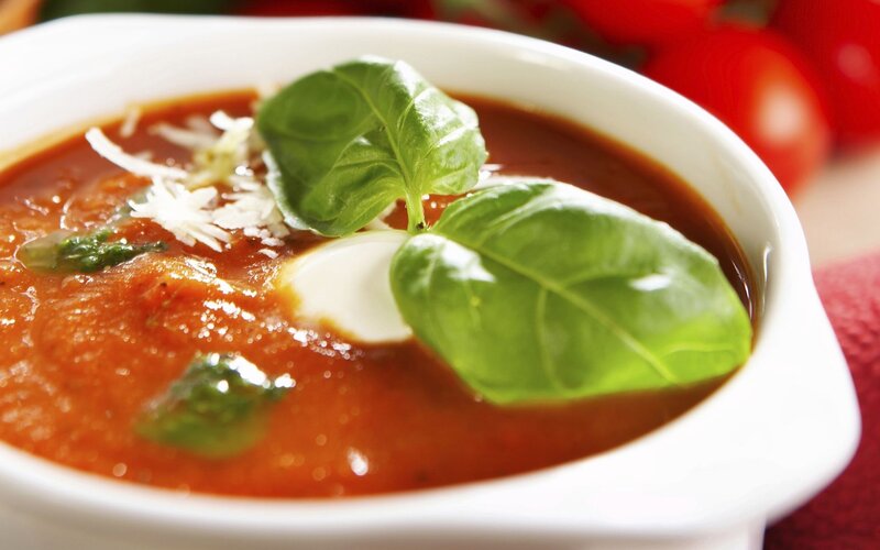 Tomato Soup in Bowl