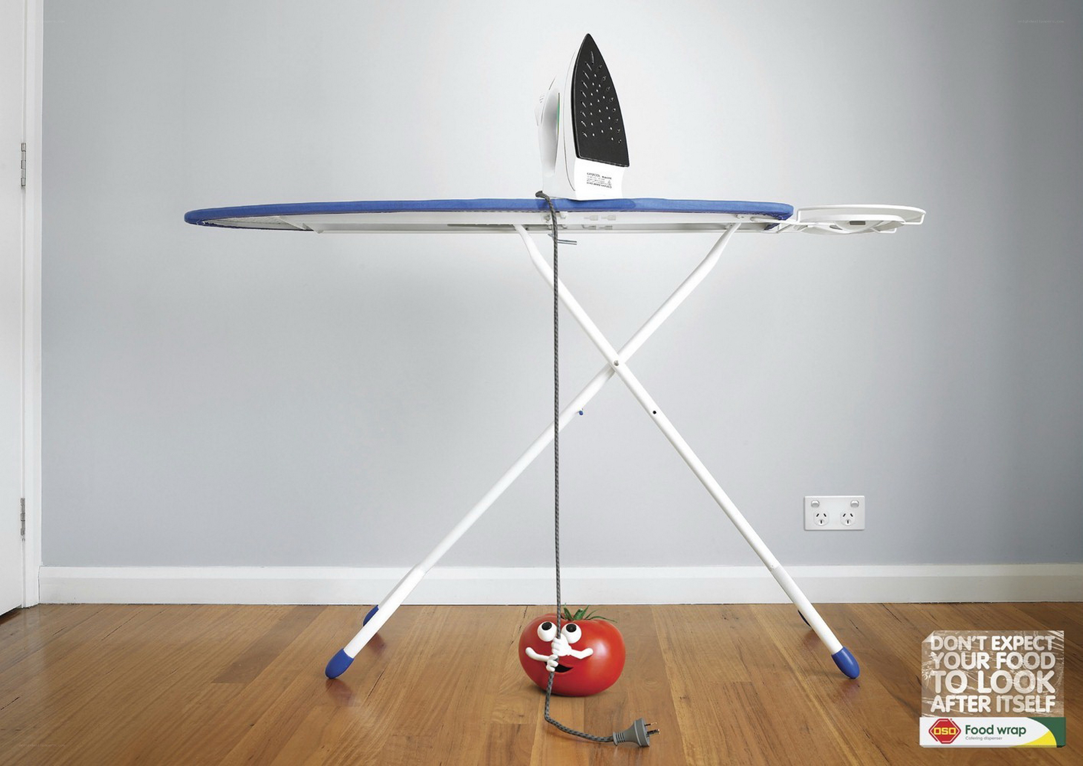 Tomato with ironing board