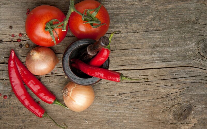 Tomatoes and Peppers