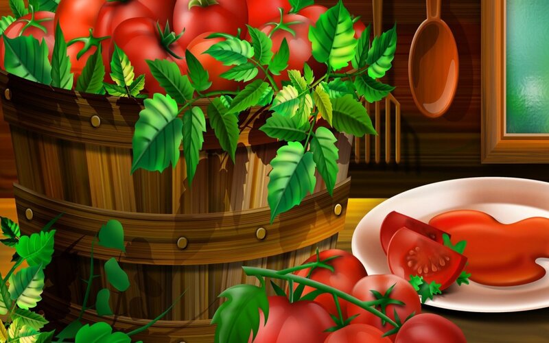Tomatoes in a Basket