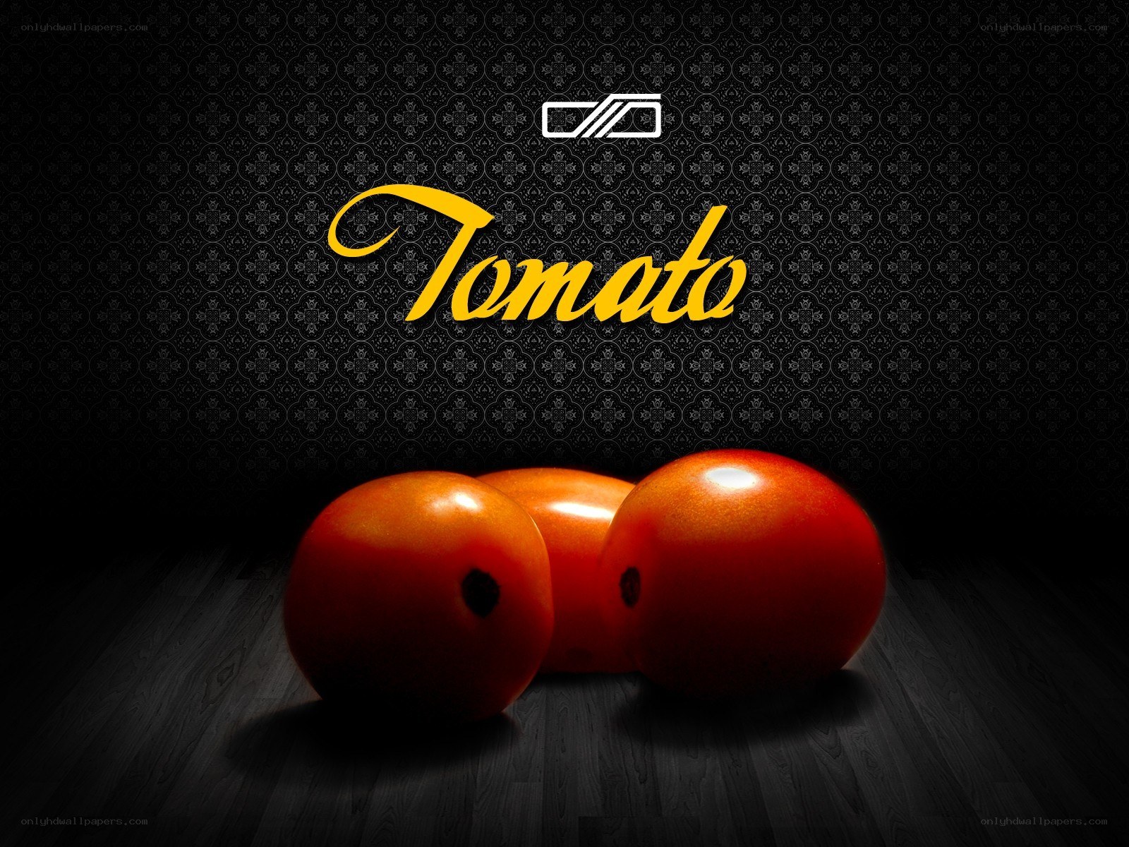 Tomatoes on dark background