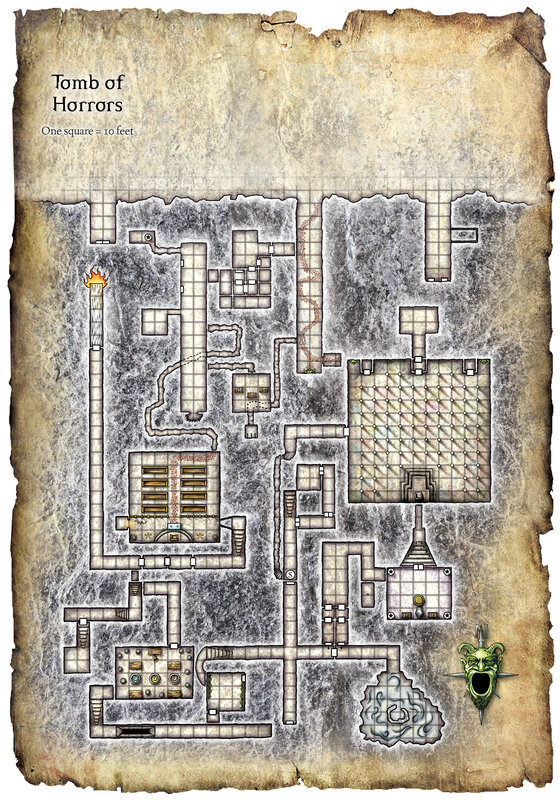Tomb of Horrors dungeon map