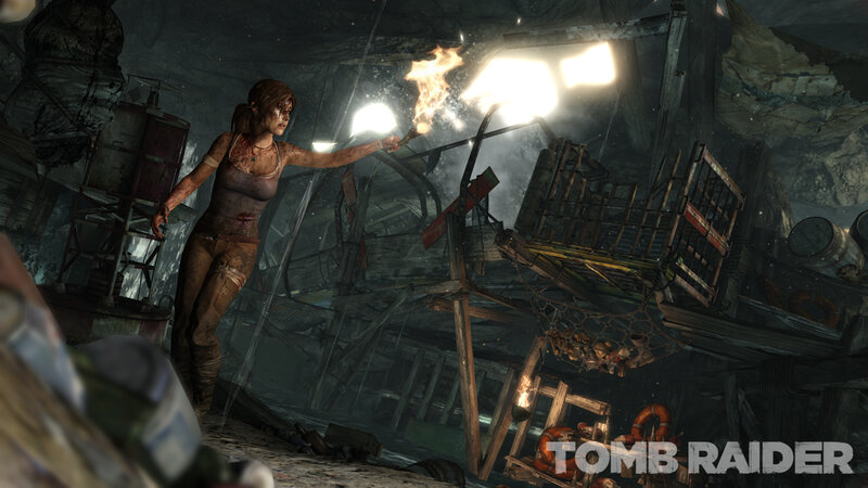 Tomb Raider Character Holding Torch