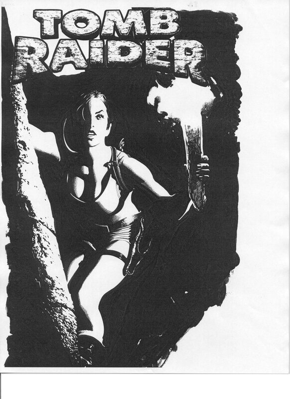Tomb Raider character illustration