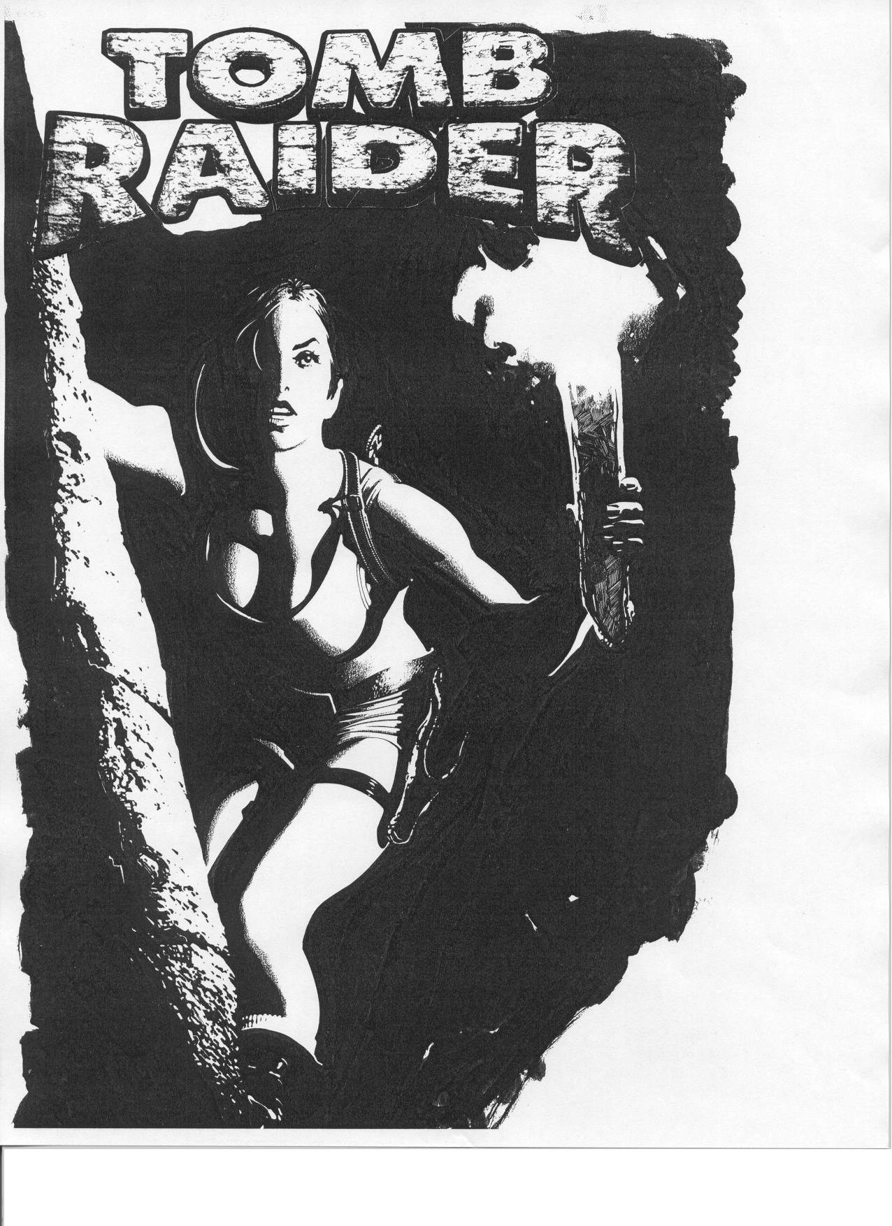 Tomb Raider character illustration
