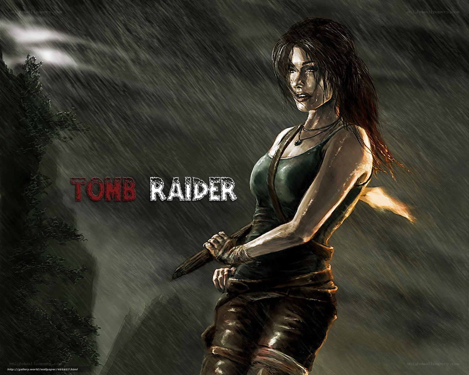 Tomb Raider in the rain