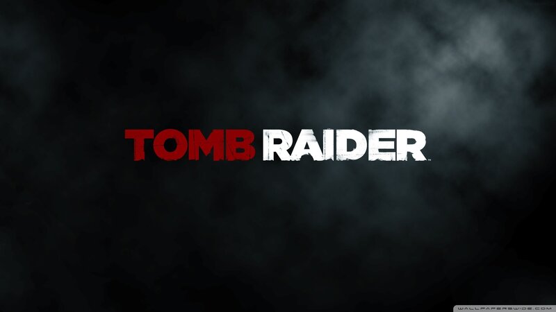 Tomb Raider logo on dark background